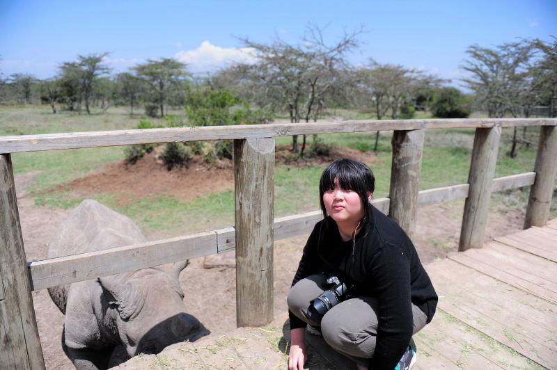 1316-肯亞-甜水區-黑犀牛保育區-餵食秀