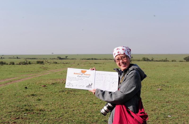 3026-肯亞-馬賽馬拉公園-草原的早餐-熱氣球飛行證書