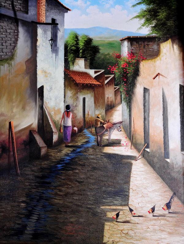 015-瓜達瓜哈拉-飯店的油畫
