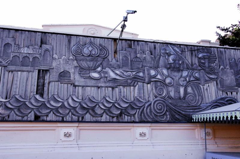 7163-巴庫-舊城區-牆壁裝飾.JPG
