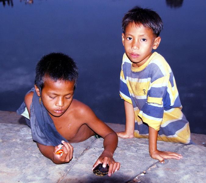 3401-小吳哥-遊蕩的柬國兒童