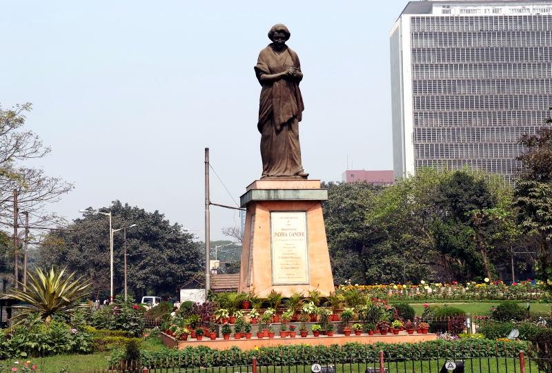 1053-加爾各達-公園雕像-甘地夫人