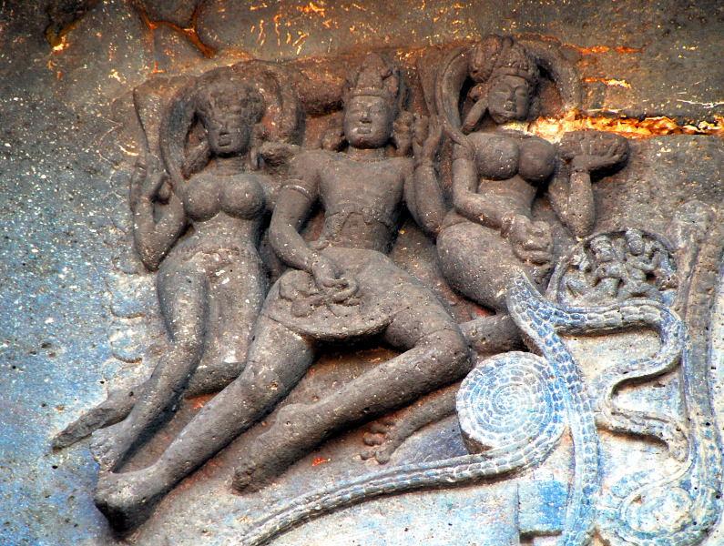1717-愛羅拉石窟-佛教區-10號洞窟-飛天女神