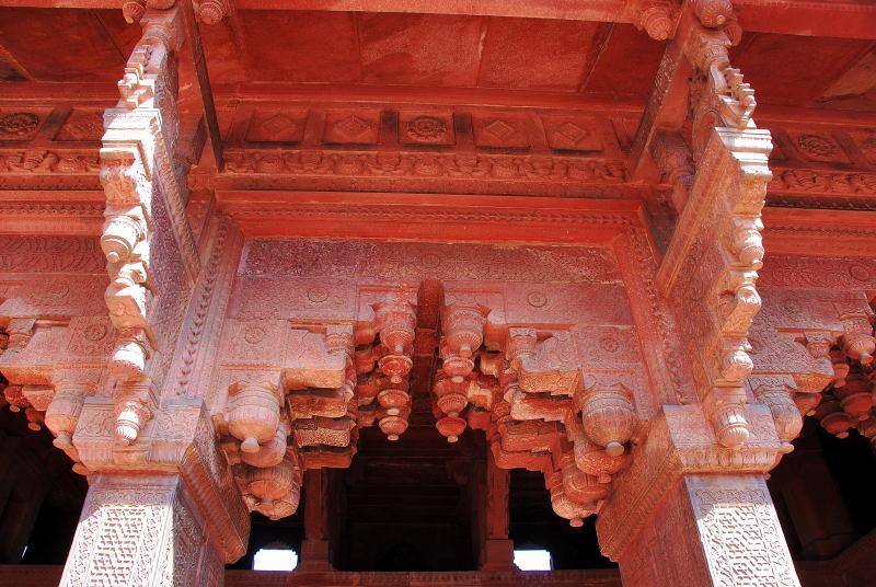 5922--阿格拉.紅堡-賈季汗宮-走道拱門的裝飾.JPG