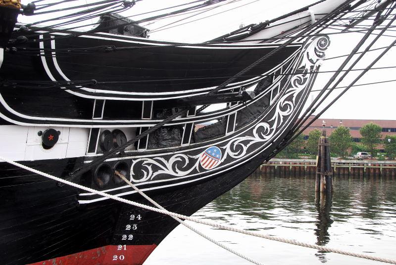 3805-長堤碼頭-憲法號戰艦.船頭雕飾