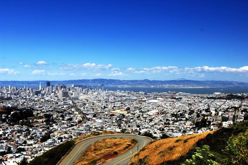 7982--雙子峰-鳥瞰舊金山