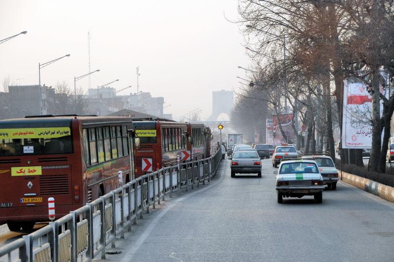 0007-車拍-德黑蘭-公車專用道