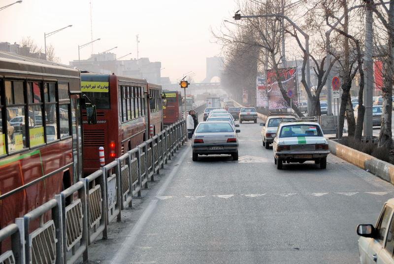 0008-車拍-德黑蘭-公車專用道