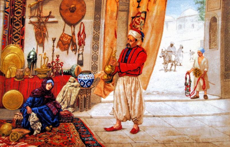 0123-德黑蘭-清真寺餐廳.璧毯畫