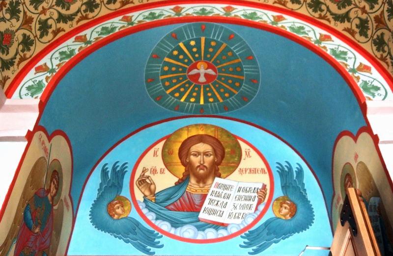 3307-里加-俄羅斯東正教堂-內廳濕壁畫.JPG