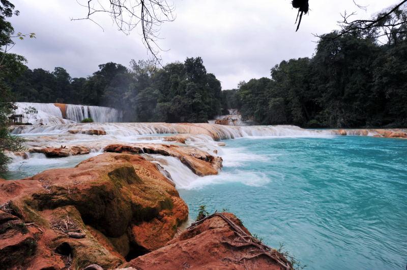 2858-墨西哥-藍水瀑布