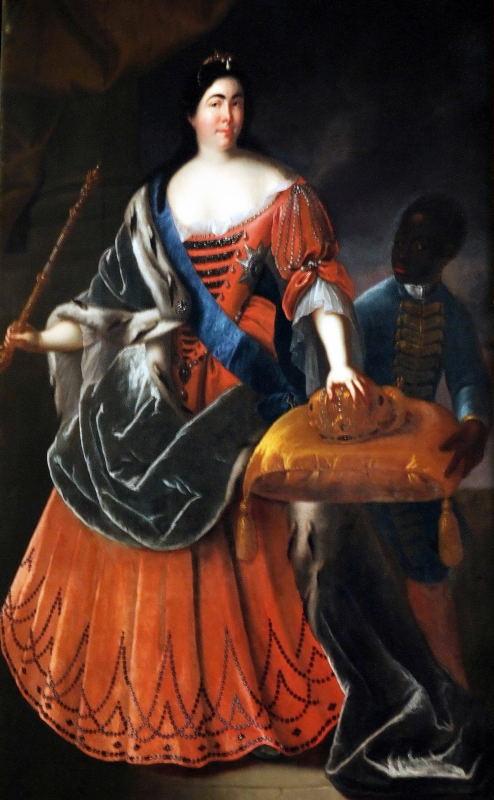 1194-凱薩琳宮-伊麗莎白女皇與黑童油畫.JPG