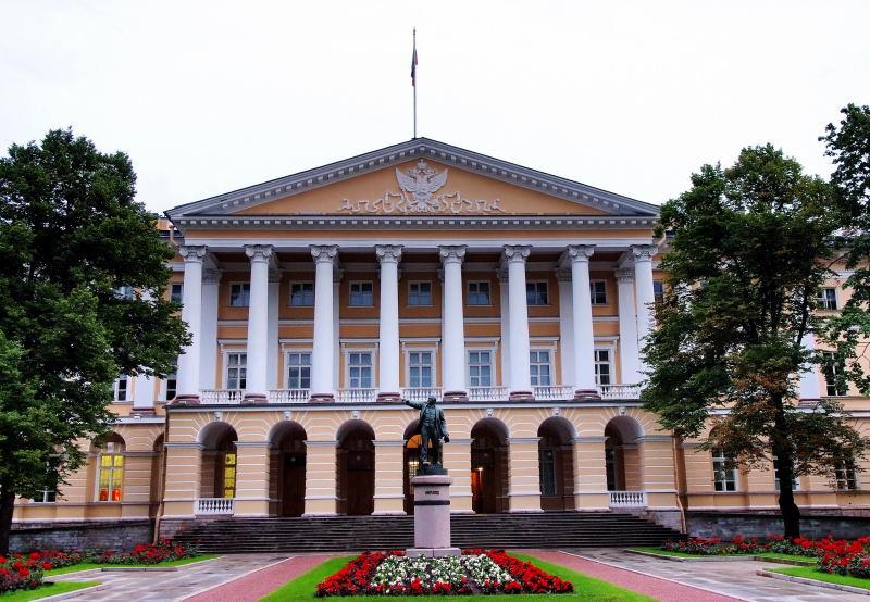1830--聖彼得堡-斯莫爾尼宮學院-列寧銅像