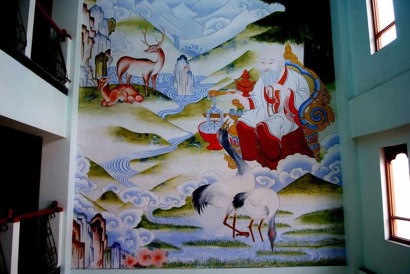 3704-不丹-彭厝林市-飯店壁畫
