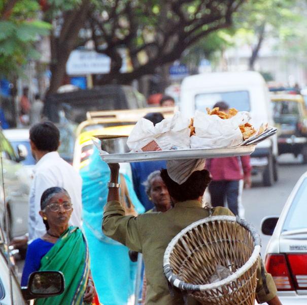 1005-孟買-塞車的攤販