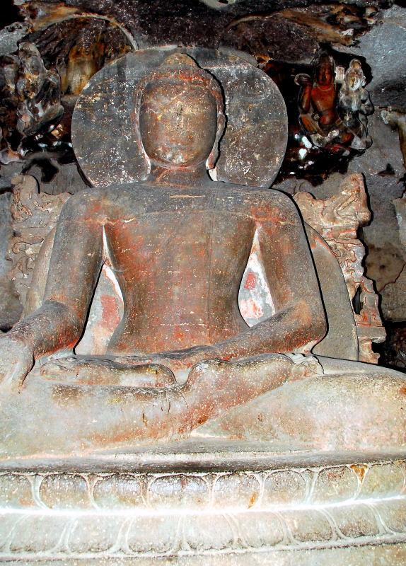 1873-愛羅拉石窟-佛教區-12號洞窟-大雄寶殿釋迦摩尼神
