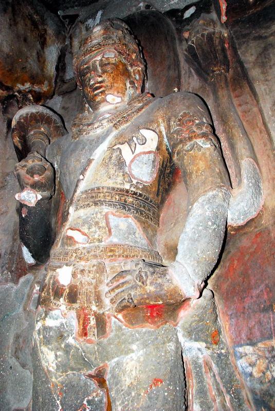 1882-愛羅拉石窟-佛教區-12號洞窟-大雄寶殿內部眾神