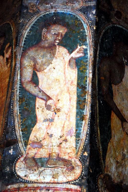3018-阿姜塔石窟-10號洞窟石柱壁畫(西元前2世紀).JPG