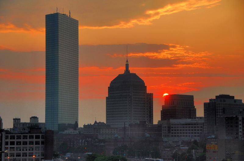 3611-車拍-波士頓-夕陽